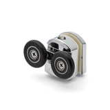 Set of 4 Chromeplate Top and Bottom Double Shower door Rollers/Runners/Wheels 23mm or 25mm Wheel Diameter APQ5