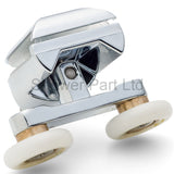 Set of 2 Double Top and Bottom Shower Door Rollers/Runners 23mm Wheel Diameter AQ2