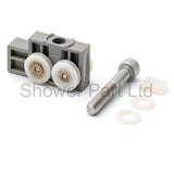 1 x Double Shower Door Rollers/Runners/Wheels 19mm Wheel Diameter AQ8