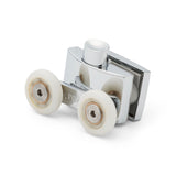 Set of 2 Double Top and Bottom Zinc Alloy Shower Door Rollers/Runners 23mm Wheel Diameter AQ9