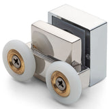 1 x Chrome Plated Top Double Shower Door Roller/Runner 21mm Wheel Diameter AT9