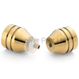 Shower Door Handles x 2 / Brass Knobs Gold High Quality B40