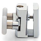 1 x Double Top Chrome/Silver Shower Door Rollers/Runners 22mm Wheel Diameter (4.5mm, 6mm or 7.5mm Glass) CR4