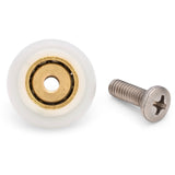 4 x D1 Shower Door Rollers/Runners/Wheels 19mm Wheel Diameter Replacement Parts