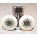 2 x Shower Door Double Top Rollers/Runners/ Replacements/ Spares/Wheels 23mm or 25mm Wheel Diameter L073