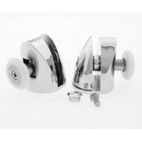 2 x Chromeplate Single Top/Up Shower Door Rollers/Runners 22mm Wheel Diameter SS1
