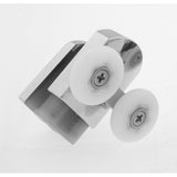 Set of 2 Double Shower Door Rollers/Runners/ Guides/Wheels 23mm or 25mm Wheel Diameter Chrome L105