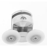 Set of 2 Double Shower Door Rollers/Runners/ Guides/Wheels 23mm or 25mm Wheel Diameter Chrome L105