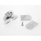 Set of 2 Double Shower Door Rollers/Runners/ Guides/Wheels 23mm or 25mm Wheel Diameter Chrome L105