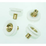 4 x Shower Door Rollers V Grooved Ball Joint Runners/Wheels 20mm Wheel Diameter LW045