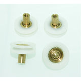 4 x Shower Door Rollers V Grooved Ball Joint Runners/Wheels 20mm Wheel Diameter LW045