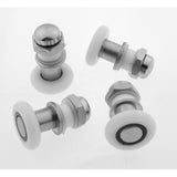 4 x Replacement Shower Door Rollers/Runners/Pulleys 23mm, 25mm or 27mm Wheel Diameter K048