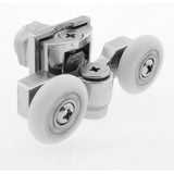 2 x Twin Top Zinc Alloy Shower Door Rollers/Runners/Wheels 20mm, 23mm or 25mm Wheel Diameter L057