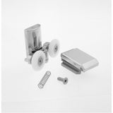2 x Double Bottom Zinc Alloy Shower Door Rollers/Runners 20mm, 23mm or 25mm Wheel Diameter (6mm or 8mm Glass) L067