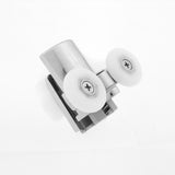2 x Double Bottom Zinc Alloy Shower Door Rollers/Runners 20mm, 23mm, 25mm or 26mm Wheel Diameter (6mm or 8mm Glass) L067
