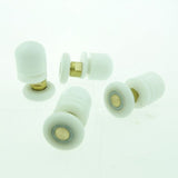 4 x Shower Rollers/Runners /Wheels /Pulleys Offset Pole 19mm, 23mm, 25mm or 27mm Wheel Diameter L060