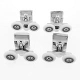 4 x Zinc Alloy Shower Door Rollers/Runners/Wheels 26mm Wheel Diameter (2 x top and 2 x Bottom) K054