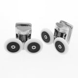 Set of 1 x Top and 1 x Bottom Zinc Alloy Shower Door Rollers/Runners/Wheels 27mm Wheel Diameter K052