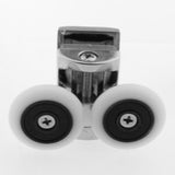 Set of 1 x Top and 1 x Bottom Zinc Alloy Shower Door Rollers/Runners/Wheels 27mm Wheel Diameter K052