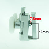 2 x Twin Bottom Zinc Alloy Shower Door Rollers/Runners/Spares 23mm Wheel Diameter L101