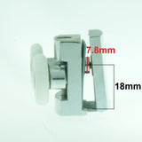 2 x Twin Top Zinc Alloy Shower Door Rollers/Runners/Spares 23mm Wheel Diameter L101