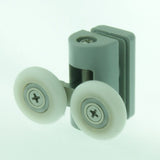 2 x Double Top Shower Door Rollers/Runners/Wheels 23mm or 25mm Wheel Diameter Replacements L073P