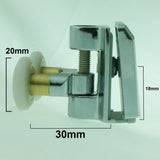 2 x Twin Top Zinc Alloy Shower Door Rollers/Runners/Spares 20mm Wheel Diameter L090