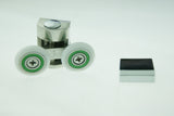 '--Set of 2 Double Shower Rollers /Runners / Wheels Replacement 23mm Wheel Diameter BE-MS08