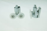 2 x Shower Double/Twin Bottom Door Rollers/Runners/ Replacements/ Spares/Wheels 23mm or 25mm Wheel Diameter L073