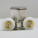 1 x Twin Top Zinc Alloy Shower Door Rollers/Runners/Spares 23mm Wheel Diameter AT10