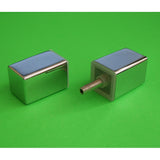 Shower Door Handle/Knob Chrome Zinc Alloy Square Shaped L066