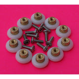 4 x D1 Shower Door Rollers/Runners/Wheels 19mm Wheel Diameter Replacement Parts