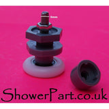 4 x Replacement Shower Door Rollers/Runners/Wheels 19mm, 20mm, 23mm, 25mm or 27mm Wheel Diameter K040