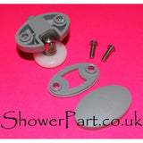 2 x Single Bottom Butterfly Shower Door Rollers/Runners/Wheels 23mm or 25mm Wheel Diameter L051