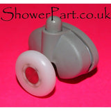 2 x Single Bottom Butterfly Shower Door Rollers/Runners/Wheels 23mm or 25mm Wheel Diameter L051
