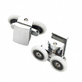 '--2 x Twin Shower Door Rollers/Runners/Wheels 23mm or 26mm Wheel Diameter Top and Bottom BE-M12