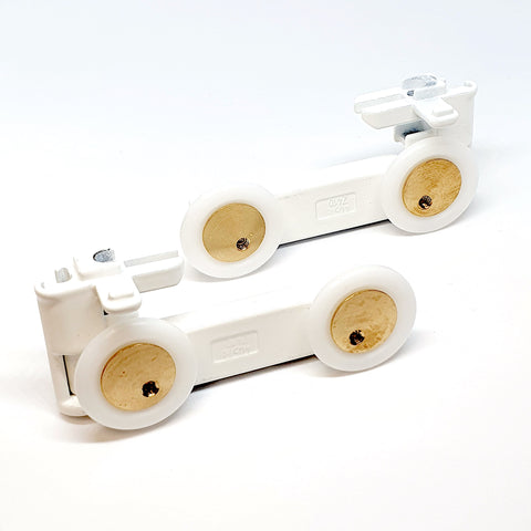 Set of 2 Top and Bottom shower door rollers/runners 28mm Wheel Diameter ERM2