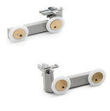 Set of 2 Top and Bottom shower door rollers/runners 28mm Wheel Diameter ERM2