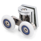 1 x Eastbrook Double Top or Bottom Zinc Alloy Shower Door Rollers/Runners 23mm or 25mm Wheel Diameter ES1