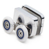 Set of 2 Shower Enclosure Door Top and Bottom Rollers/ Runners 23mm wheels dia F23
