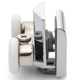 1 x Chrome Plated Bottom Double Shower Door Roller/Runner 21mm Wheel Diameter IS2