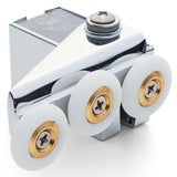 1 x Chrome Right Hand Infold Shower Door Roller Wheel Diameter 23mm IS6