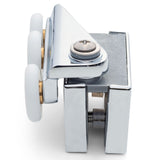 1 x Chrome Right Hand Infold Shower Door Roller Wheel Diameter 23mm IS6