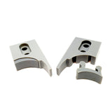 Shower/Bathroom Door Plastic Rubber Stops Top and Bottom / Right & Left K005 Grey or Chrome finish