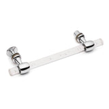 Shower Bath Clear Bubble Crystal Door Handle/Knob Chrome K006