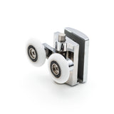 2 x Twin Bottom Zinc Alloy Shower Door Rollers/Runners/Wheels 23mm Wheel Diameter K021