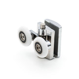 Set of 4 Twin Top and Bottom Zinc Alloy Shower Door Rollers/Runners/Wheels 23mm Wheel Diameter K021