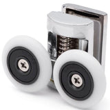 Set of 1 x Top and 1 x Bottom Zinc Alloy Shower Door Rollers/Runners/Wheels 27mm Wheel Diameter K052