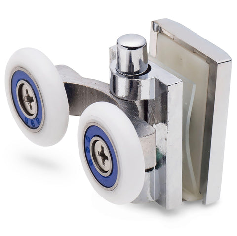 2 x Bottom Zinc Alloy Shower Door Rollers/Runners/Wheels 26mm Wheel Diameter K054