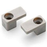 Set of 2 Shower/Bathroom Door Plastic Glass Stoppers Feet Foot K057